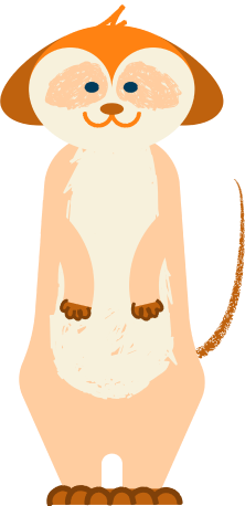 Decorative meerkat illustration 3