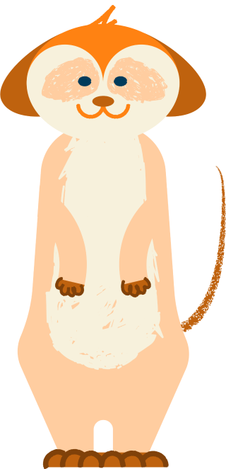 Decorative meerkat illustration 1